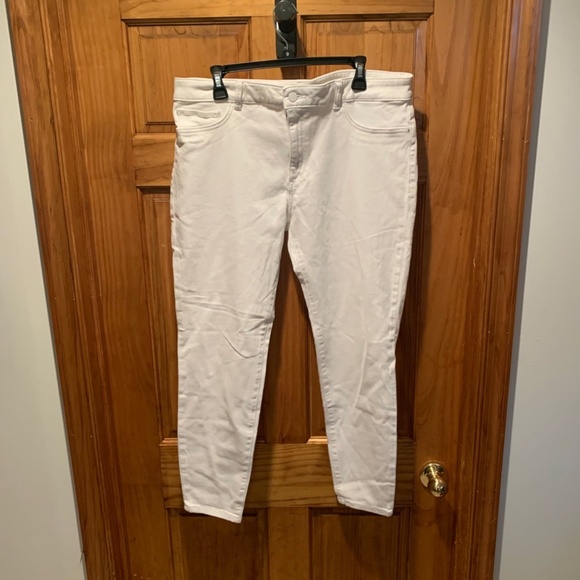 DL1961 Margaux Mid-rise Instasculpt Ankle Skinny Jeans in Porcelain size 34 - Picture 2 of 7